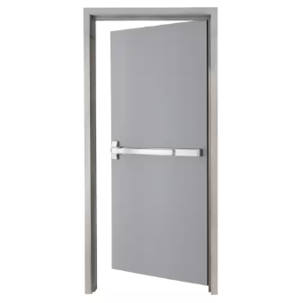 Armor Door 36 in. x 84 in. Fire-Rated Gray Right-Hand Flush Steel